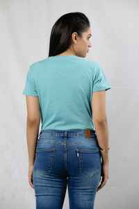 Camisetas Cortas para Mujer, Elegantes, Estampadas, de Mezcla de Algodón, Ajustadas, Transpirables, Duraderas, con Costuras Resistentes, Diseño Personalizable y Cómodo - Product Image 4