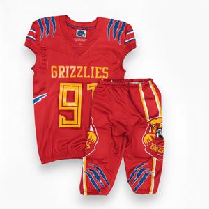 Uniforme de football américain respirant à séchage rapide avec logo personnalisé, vêtements de sport, logo personnalisé, 100% polyester - Product Image 5