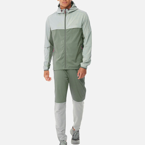 Ensemble coupe-vent de couleur unie imprimé de logo léger et imperméable en nylon de haute qualité pour hommes Offre Spéciale survêtements - Product Image 5