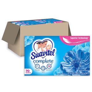 Suavitel Conditionneur Textile Complet en Feuilles pour Sèche-Linge, Parfum Fleurs des Champs, 70 Feuilles/Boîte, 6 Boîtes/Caisse (420 Feuilles au Total) - Product Image 6