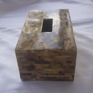 tissue box paper <b>art</b> inlay SEASHELL JEWELRY Tissue paper Box Motive <b>mosaic</b> <b>art</b> inlay box Size 240x135x100mm - Product Image 2