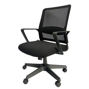 Chaise de bureau pivotante moderne Java DX02 HOGVP146, chaise de direction ergonomique avec dossier en maille multicolore, fabriquée en fer, aluminium et nylon - Product Image 1