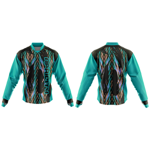 Maillot de paintball personnalisé, impression par sublimation, séchage rapide, absorption de l'humidité, tissu en maille, manches longues, vêtements d'équipe, extérieur - Product Image 3