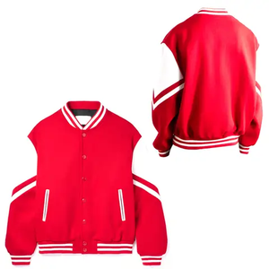 Chaqueta universitaria cómoda de alta calidad para hombre, color y tamaño personalizados con cuero de piel de vaca transpirable, nuevo estilo para el invierno - Product Image 1