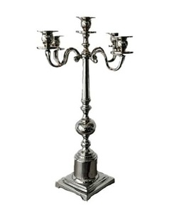 Pièce maîtresse de mariage en laiton Grand candélabre pièce maîtresse en métal bougeoir 5 bras candélabre support en gros. - Product Image 3