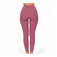 Leggings de Yoga para Mujer con Logotipo Personalizado, Cintura Elástica Media, Elásticos en Cuatro Direcciones, Sin Costuras, Ecológicos, Tallas Grandes, Hechos en Pakistán