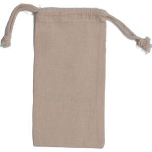 Bolsa de Algodón Muselina Orgánica 100% Reciclable y Ecológica Personalizada, Bolsa Pequeña de Tela Calicó Blanca con Cordón, Bolsas de Algodón de Seda - Product Image 1