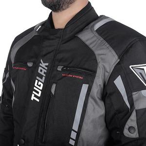 Chaqueta de carreras de motos con logotipo personalizado para hombre, tela impermeable de invierno, ropa de montar a motor con capucha, Protector de ropa de moto OEM - Product Image 1