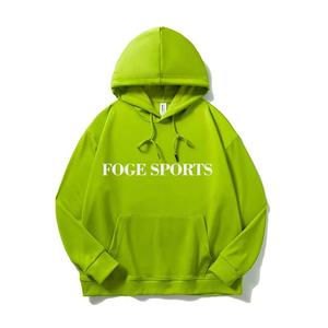 Sudaderas con capucha de fibra de bambú de algodón de punto personalizado para hombre y mujer, sudaderas hechas a medida de alta calidad, forro polar de gran tamaño, logotipo impreso de 280g - Product Image 6