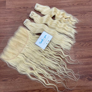 Extensiones de Cabello Virgen Vietnamita Remy 100% de Alta Calidad, Doble Trama, Ondulado Natural, Tejido Doble a Máquina, Color Rubio, Marca Thanh Hair - Product Image 6