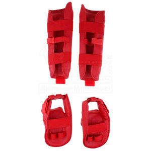 Peso ligero Nueva tendencia Pu Protector de Espinilla de cuero Diseño único Gimnasio al aire libre MMA Shin Guard - Product Image 3