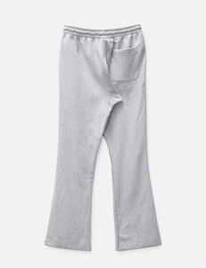Pantalon de survêtement décontracté pour homme, coupe évasée, taille mi-haute, motif droit et cordon de serrage, service OEM disponible, pantalon homme, délavé - Product Image 2