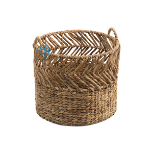 Wholesales With Cheap Price Storage <b>Baskets</b> Skillful Hand Woven Water <b>Hyacinth</b> <b>Basket</b> Storage Laundry Home Storage - Product Image 3
