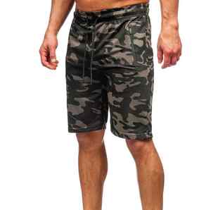 Venta caliente de los hombres de rizo francés 100% pantalones cortos de algodón de alta calidad transpirable Jogger logotipo personalizado venta al por mayor tamaño High Street - Product Image 1