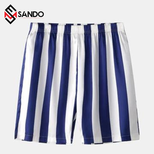 ชุดสั้นผ้าซาตินของผู้ชาย,ชุดสั้นสองชิ้นแบบลำลองโลโก้แบบกำหนดเองสำหรับฤดูร้อน - Product Image 5