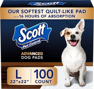 Almohadillas para Perros Scott Pet Guard Advanced - Almohadillas de Entrenamiento para Cachorros, Perros Medianos y Grandes - Absorbencia de hasta 16 Horas 22 x 22 - Paquete de 100 - Product Image 3