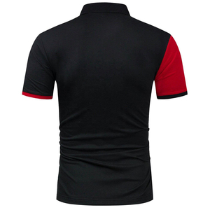 Los más vendidos de los hombres de verano Casual Sports Fitness para polos que absorbe la humedad liso en blanco patrón sólido ropa informal - Product Image 6