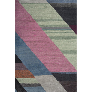Alfombra de Lana Tejida a Mano Jaipur Rugs ZA Weaver Art Reserve Azul, Diseño Geométrico Plano para el Hogar, Alfombra Nueva para Sala de Estar -THA-5002 - Product Image 3