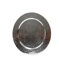 Assiette de présentation rustique en métal galvanisé Fournitures pour événements Décoration intérieure Plat de service Gâteau Cookie Fruits Assiettes décoratives