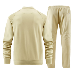 Ensemble de jogging confortable pour homme, imprimé, coupe classique, pour la course en plein air et les exercices décontractés, 100% coton - Product Image 2