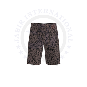 Short décontracté à séchage rapide pour hommes Short de sublimation en polyester imprimé personnalisé avec méthode de tissage tricoté à taille élastique - Product Image 2