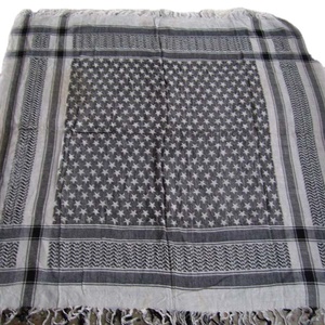 Bufanda árabe Lurex tejida con patrón de estrella pequeña, bufanda cuadrada de lona de algodón con diseño de estilo Arafat - Product Image 6