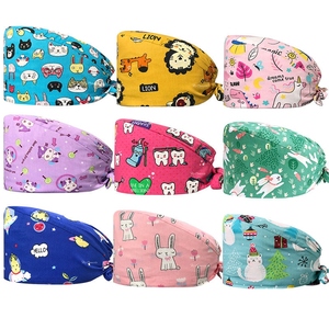 Professional Unisex Printed <b>Scrub</b> <b>Cap</b> with Lightweight Cotton Fabric and Elastic Fit for Hospital Use All Day Comfort - Product Image 3