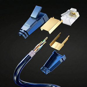 Pure Copper CAT 8 40 Gbps Dual Shielded Network <b>Cable</b> <b>for</b> <b>Computers</b> PVC Jacket Available in 2m 3m 5m Lengths - Product Image 2