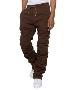 Pantalon de jogging blanc évasé ample personnalisé avec rayures latérales dernière conception 2023 100% coton hommes pantalons de jogging empilés - Product Image 4