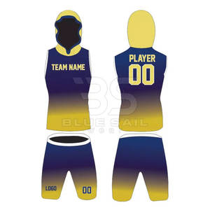 Logotipo personalizado Compresión juvenil American 7v7 Jersey Sin mangas Sudadera con capucha Sublimado 7 en 7 Bandera Uniformes de fútbol - Product Image 1