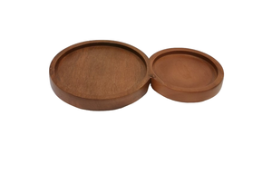 Bandeja para servir de madera con acabado natural, regalo elegante para el uso de la Mesa de Ramadán en el hogar y el hotel - Product Image 5