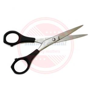 Venta al por mayor de acero inoxidable con logotipo personalizado tijeras de peluquero de alta calidad mango de plástico Cuidado Personal tijeras de aseo - Product Image 5