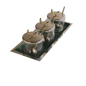 Plateau en métal artisanal pour servir les plats lors de mariages, fournitures alimentaires pour table, plateau de service rectangulaire, vaisselle - Product Image 1