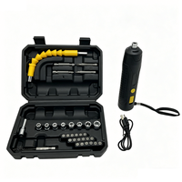 Kit de tournevis électrique sans fil rechargeable USB 2 Nm de type stylo, mini-tournevis de 300 mAh avec embouts et étui de transport