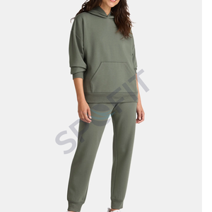 2026 Wholesale High Quality Women's Hoodie 100% Cotton Breathable Customized Design Hooded Streetwear Winter Front Custom Logo - Product Image 5