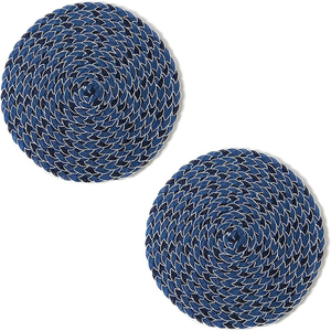 Kitchen Table Decor Table <b>Coasters</b> Mats Set Printed Round <b>Woven</b> Placemats Office Coffee Dining Party Custom Outdoor Wedding - Product Image 1