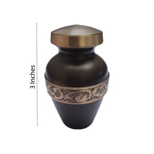 Urna artesanal para cenizas humanas | Recuerdo conmemorativo Premium | Caja de urna de latón para adultos Premium - Product Image 2