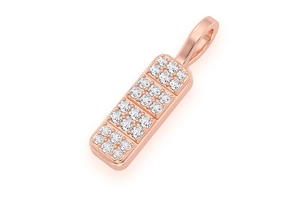 2025 nouveau Design barre verticale pilule GIA certifié véritable diamant pendentif 14K or massif vente chaude pendentif de luxe de haute qualité - Product Image 6