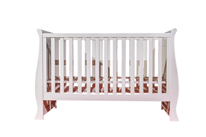 เปลไม้ยางพาราแบบเลื่อนได้พร้อมดีไซน์ทันสมัยทาสีขาวตกแต่งเสร็จมีการจัดเก็บและประหยัดพื้นที่ - Product Image 2