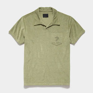 Camiseta de algodón orgánico personalizada 2023 de alta calidad, camiseta Polo Terry, camiseta de toalla Polo para hombre - Product Image 4