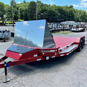 รถพ่วงบรรทุกสินค้าแบบสปอร์ต ขนาด 83x20 นิ้ว รับน้ำหนัก 10,000 กิโลกรัม สำหรับขนส่งอุปกรณ์และยานพาหนะ แบบเพลาคู่ แข็งแรงทนทาน - Product Image 1