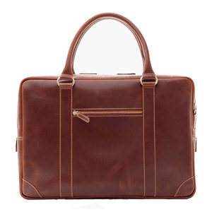 Sac pour ordinateur portable en cuir élégant et simple pour hommes, avec un matériau durable, léger et de grande capacité, pour le travail, les voyages et une utilisation professionnelle - Product Image 1