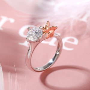 แหวนช้างนำโชค Jeulia Hug Me ทรงวงกลม เงินสเตอร์ลิงประดับพลอยธรรมชาติ - Product Image 5