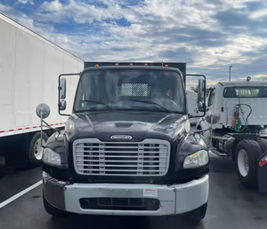 Venta al por mayor de camiones Freightliner M2 106 de plataforma plana de 24 pies, usados, de 2015 a 2018, con transmisión automática de 6,9 velocidades y puerta trasera elevable, listos para exportar. - Product Image 3
