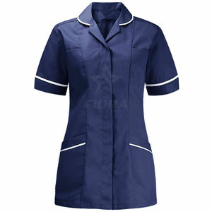 Conjunto médico unisex con cuello en V, elástico, 3 bolsillos, manga corta, OEM, venta al por mayor, uniforme médico, enfermera, hospitales - Product Image 4