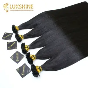 Top listing Flat Tip 2023 Popular High Quality Vietnamese Cuticles Retained Pre Bonded Human Hair Luxshine hair Extensions