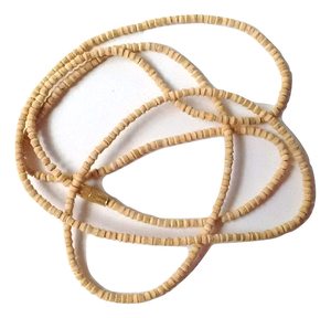 Chapelet en bois marron pour homme et femme, Iskon vaishnav-vrindavan, Tulsi kanthy 2 Mala rond - Product Image 2