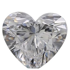 Diamant en vrac en forme de coeur de 2.0 carats cultivé en laboratoire Clarté VVS avec diamant poli certifié IGI couleur DEF - Product Image 1
