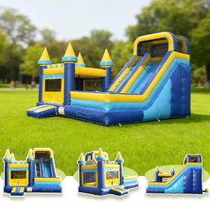 Castillo Inflable de PVC Comercial Personalizado para Exteriores, Tobogán Acuático, Combo de Juegos Inflables para Fiestas Infantiles y Uso en Centros Comerciales - Product Image 2