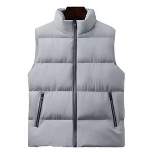 2025 hommes de haute qualité respirant hiver coton polaire gilet décontracté OEM chaud sans manches vestes vêtements d'extérieur vêtements d'extérieur gilet - Product Image 1